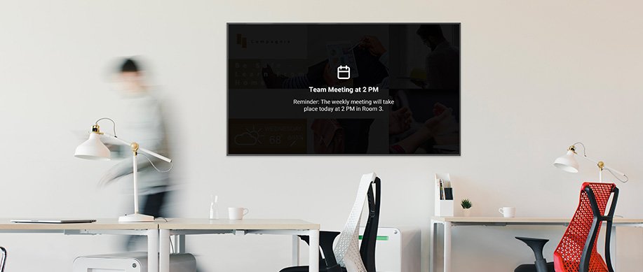 Messages et alertes MDM DMS Speechi Connect sur écran interactif